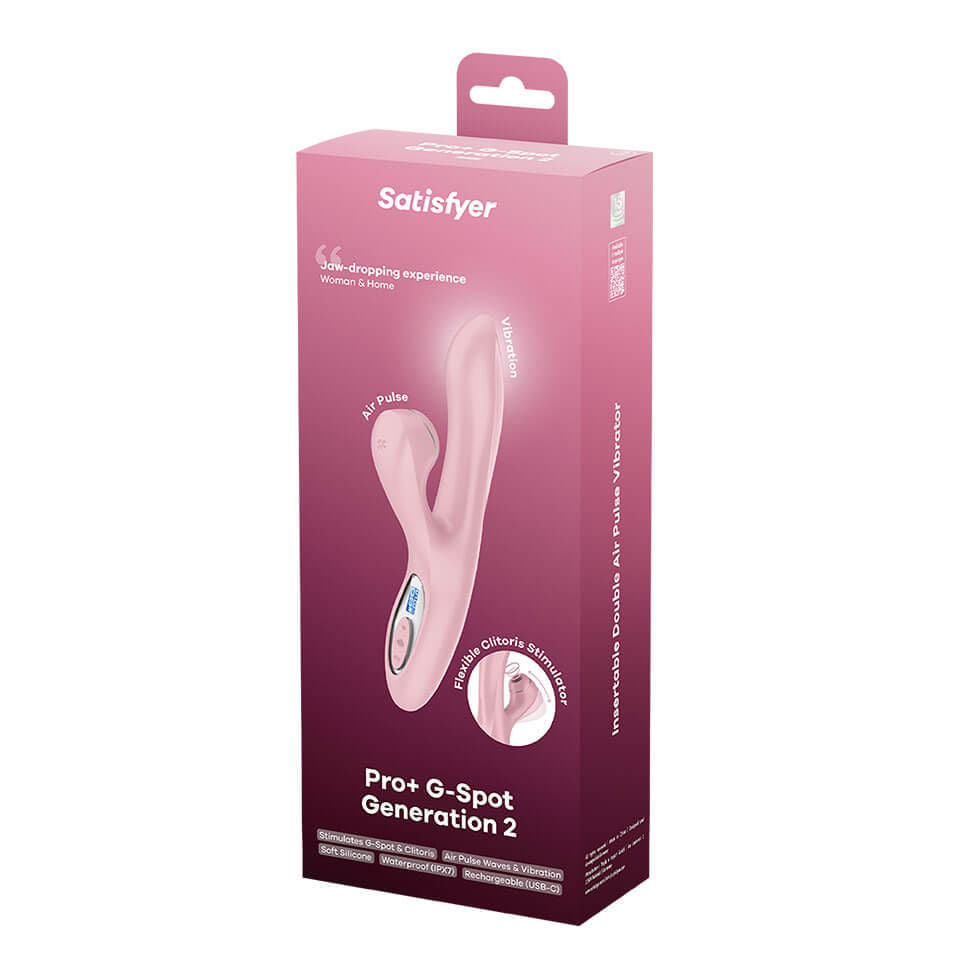 Satisfyer Pro+ G-Spot 2代｜雙重愉悅・玫瑰色 G 點按摩器